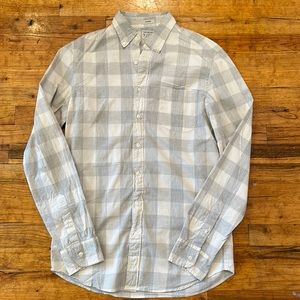 J.Crew Gray Gingham Plaid Shirt